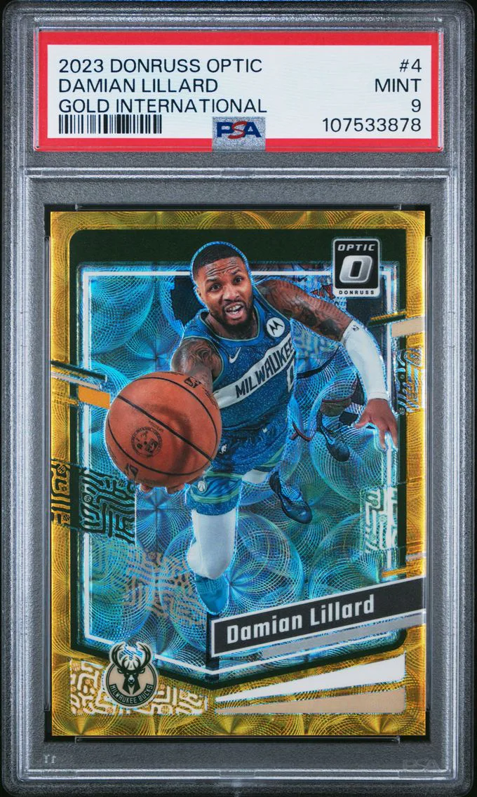 2023 #4 Damian Lillard PSA 9 Panini Donruss Optic Basketball