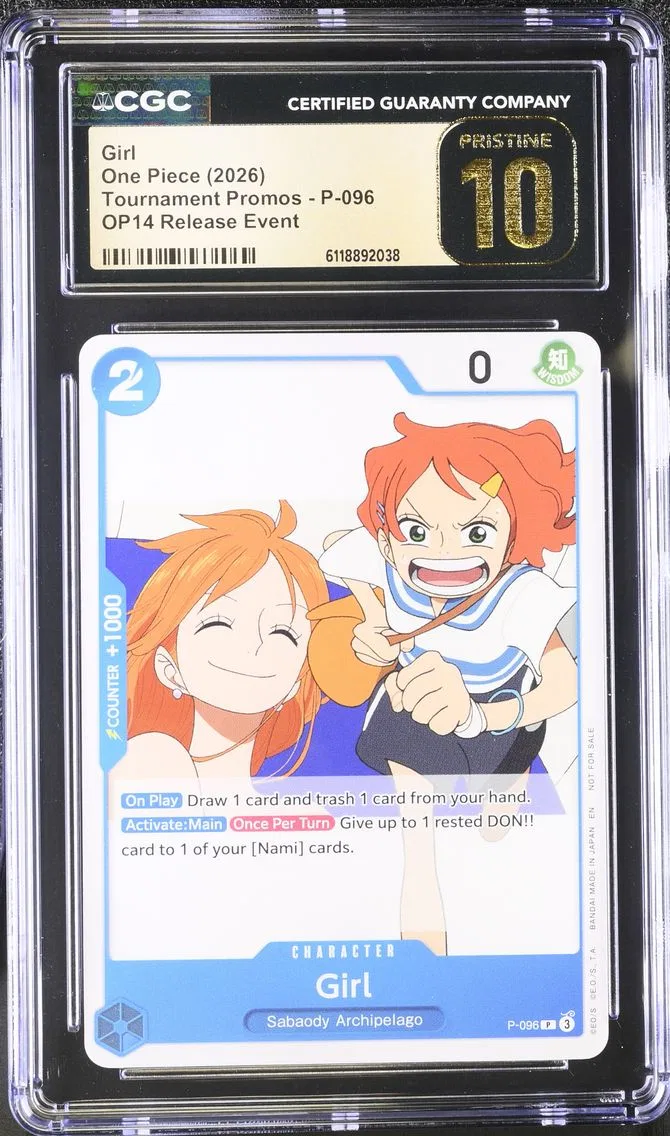 2026 #P-096 Girl CGC 10 Pristine Tournament Promos - English