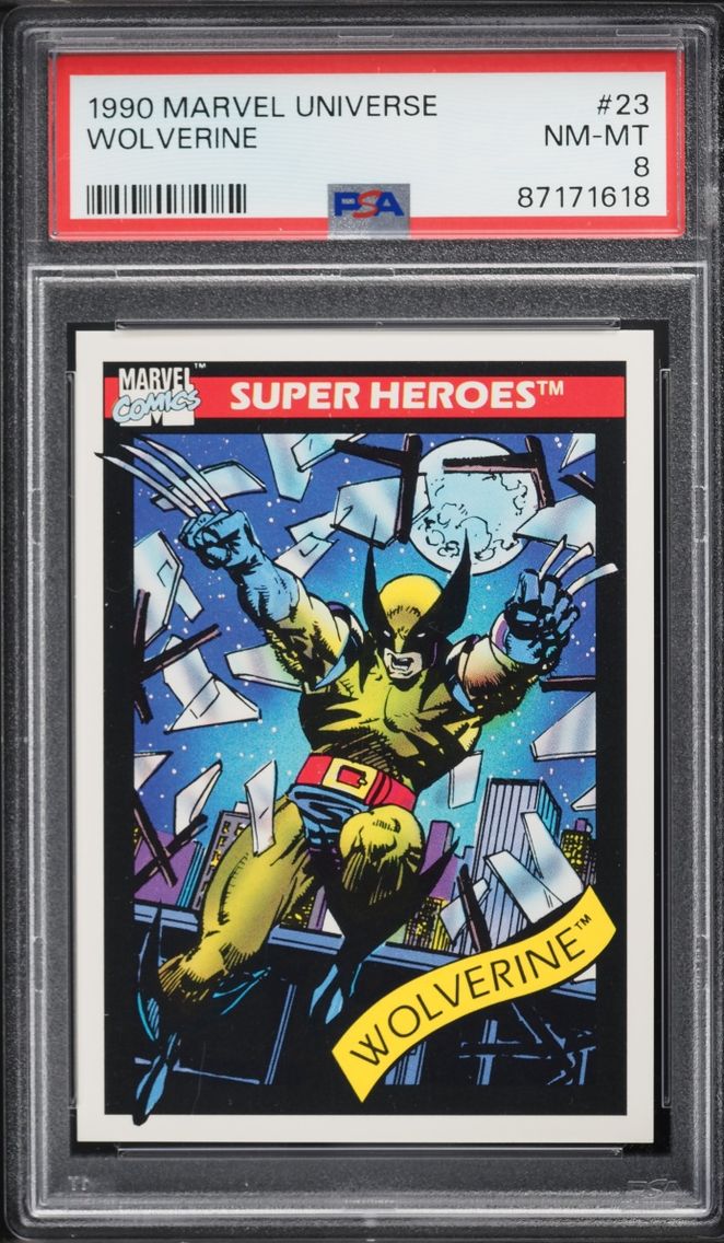 1990 #23 Impel Marvel Universe Wolverine NM-MT PSA 8