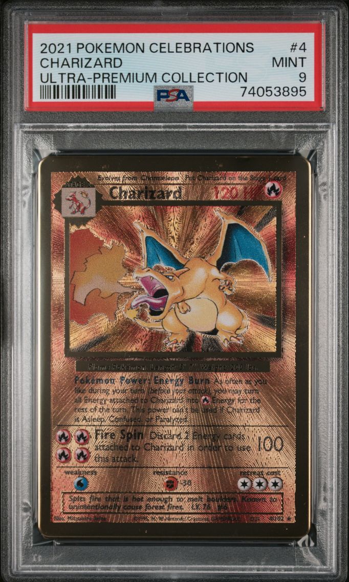 2021 #4 Charizard PSA 9 Celebrations Ultra-Premium Collection