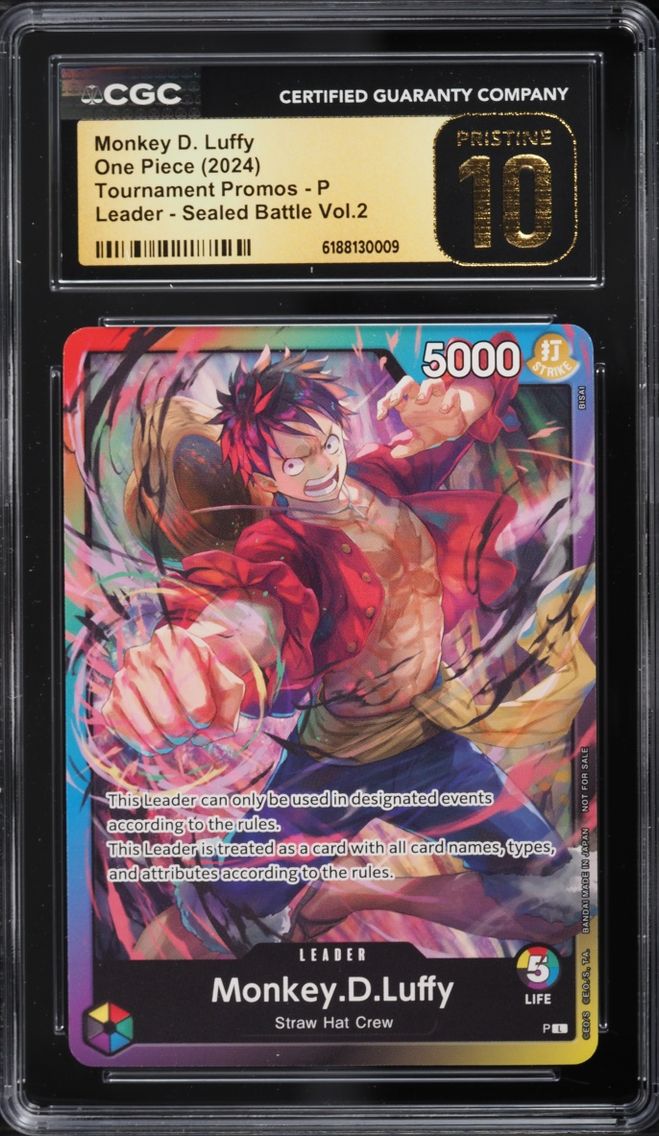 2024 #P CGC 10 One Piece Promo Sealed Battle Vol. 2 Leader Monkey D. Luffy