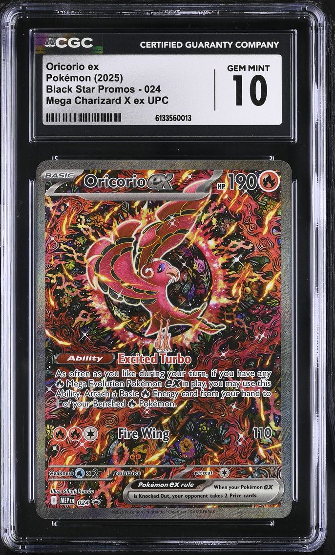 2025 #024 Oricorio ex CGC 10 Black Star Promos - Mega Evolution MEP EN - English