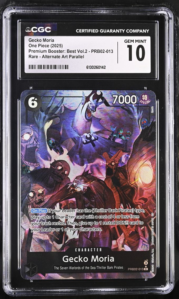 2025 #PRB02-013 Gecko Moria CGC 10 Premium Booster: The Best Vol.2 (PRB-02) - English