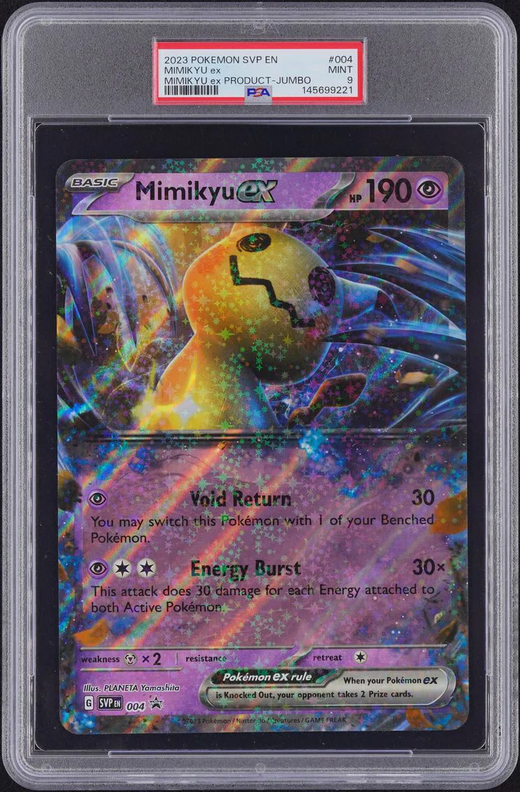 2023 #004 Mimikyu EX PSA 9 Svp EN-SV Black Star Promo