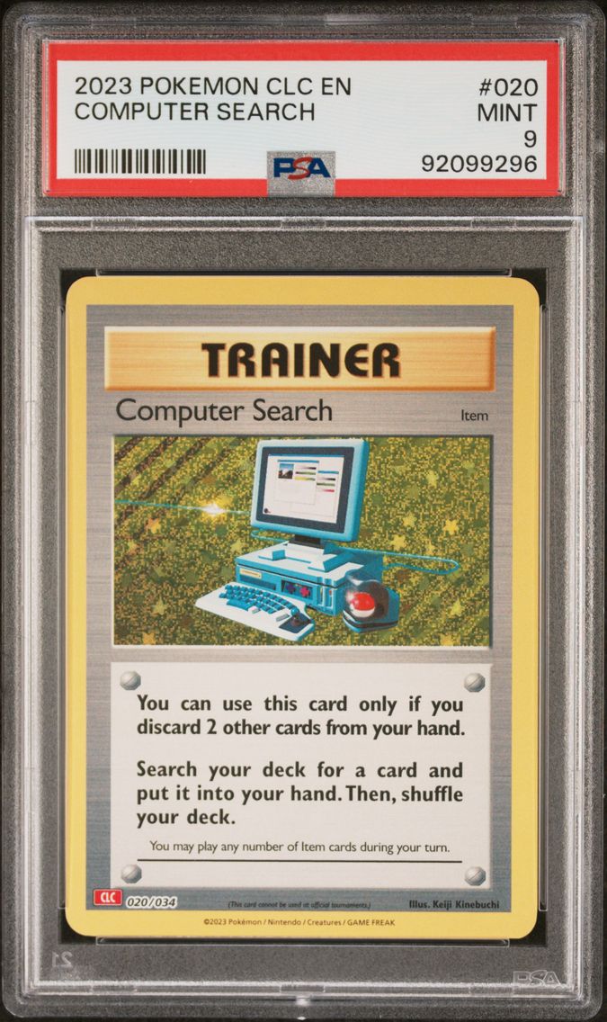 2023 #020 Computer Search PSA 9 Clc-Trading Card Game Classic Charizard & HO-Oh EX Deck