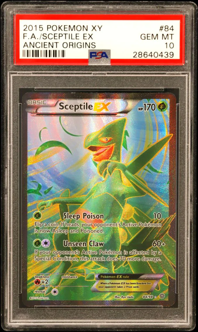 2015 #84 Full Art/Sceptile EX PSA 10 XY Ancient Origins