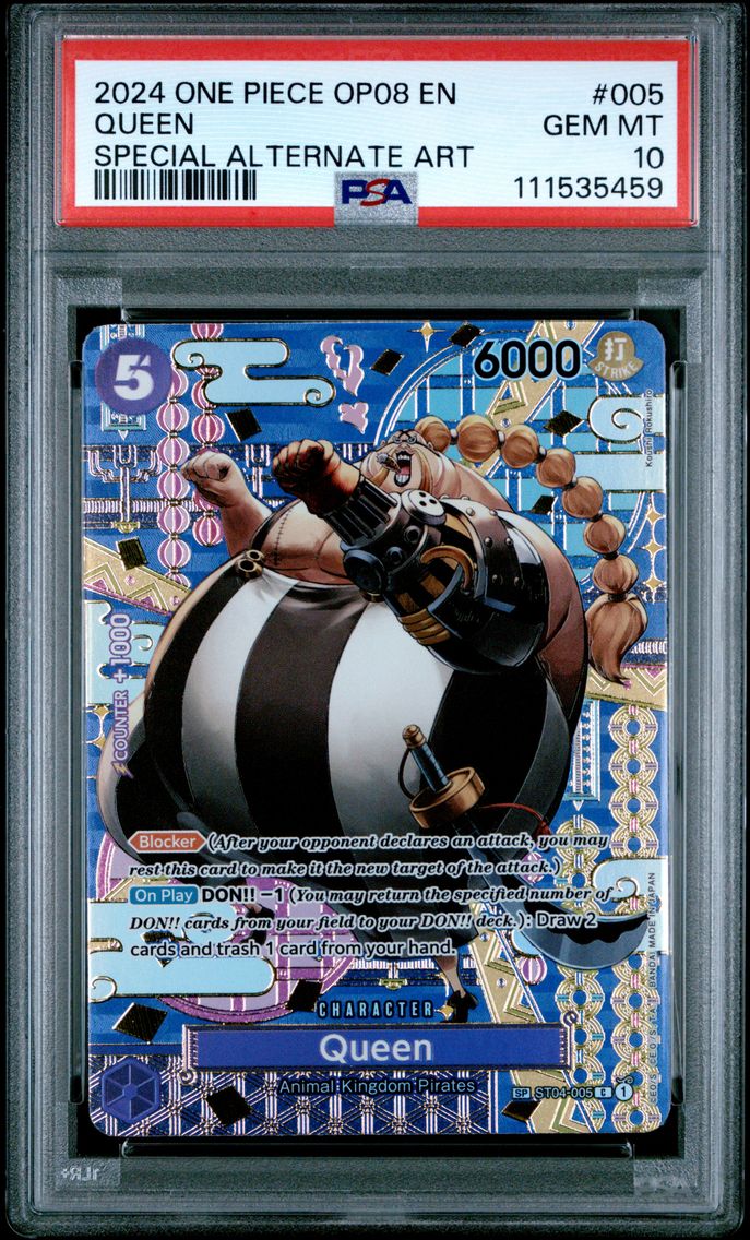2024 #005 Queen Special Alternate Art PSA 10 OP08-Two Legends One Piece