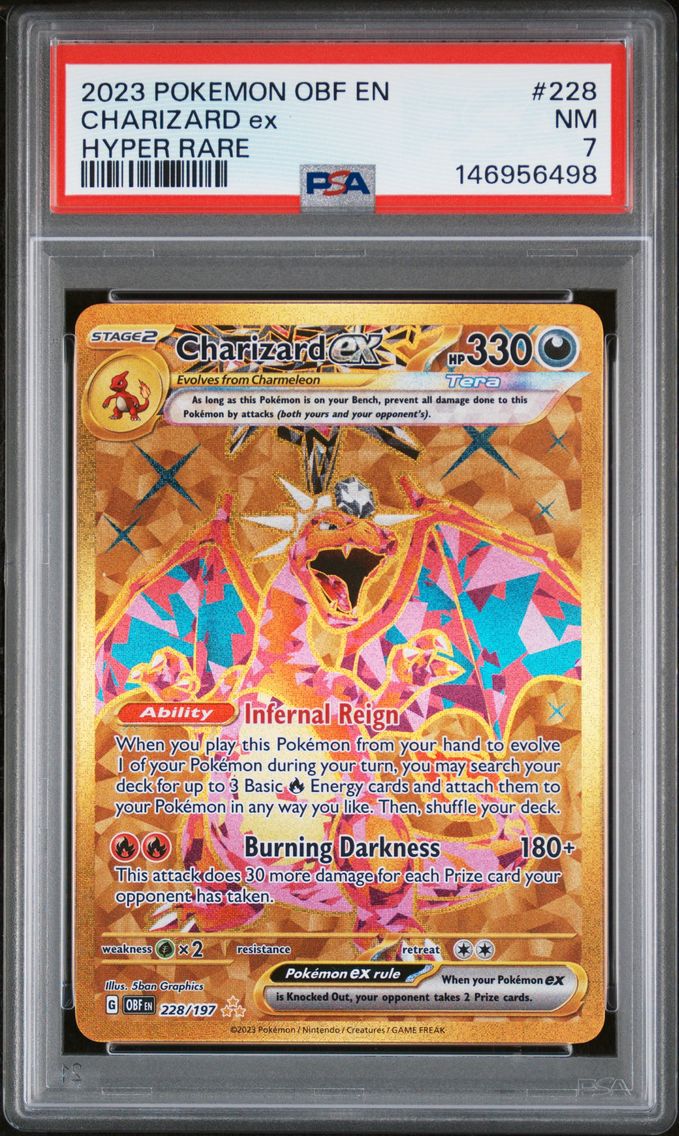 2023 #228 Charizard EX PSA 7 Obf EN-Obsidian Flames