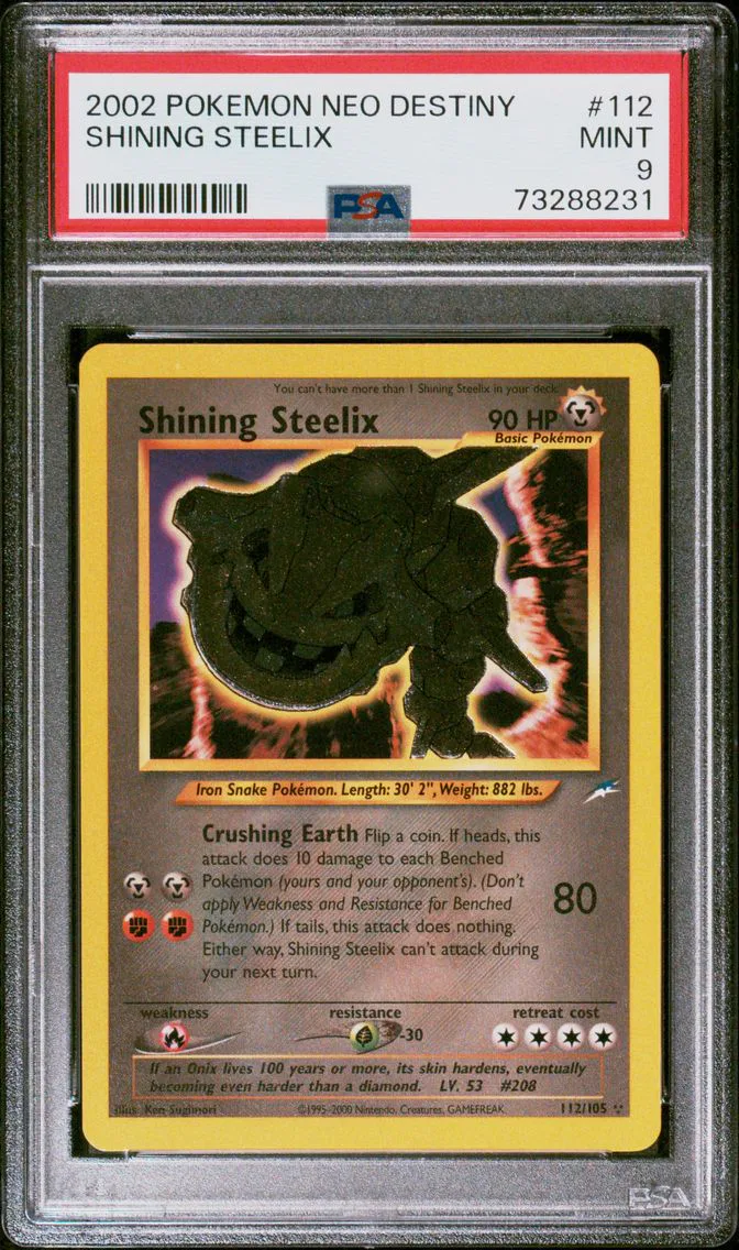 2002 #112 Shining Steelix PSA 9 Neo Destiny Pokemon