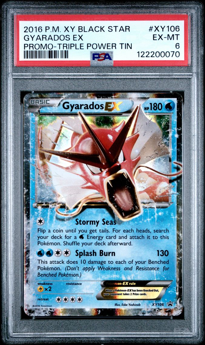 2016 #XY106 Gyarados EX PSA 6 XY Black Star Promo