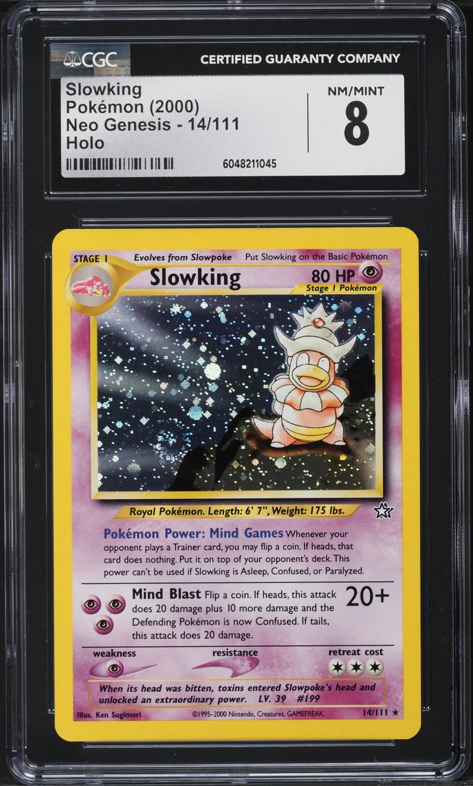 2000 #14 Slowking-Holo CGC 8 Neo Genesis Pokemon