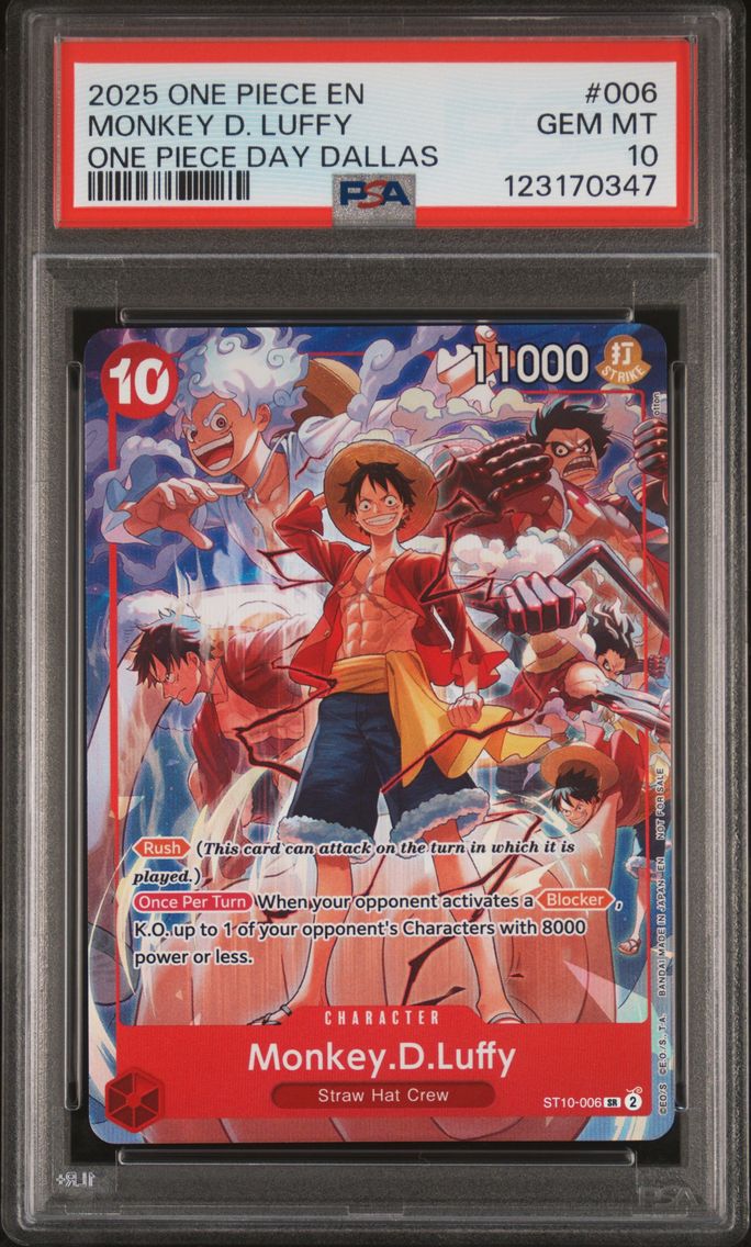 2025 #006 Monkey D. Luffy PSA 10 Promos One Piece