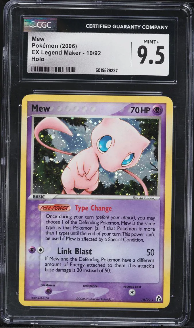 2006 #10 Mew CGC 9.5 EX Legend Maker - English Pokemon