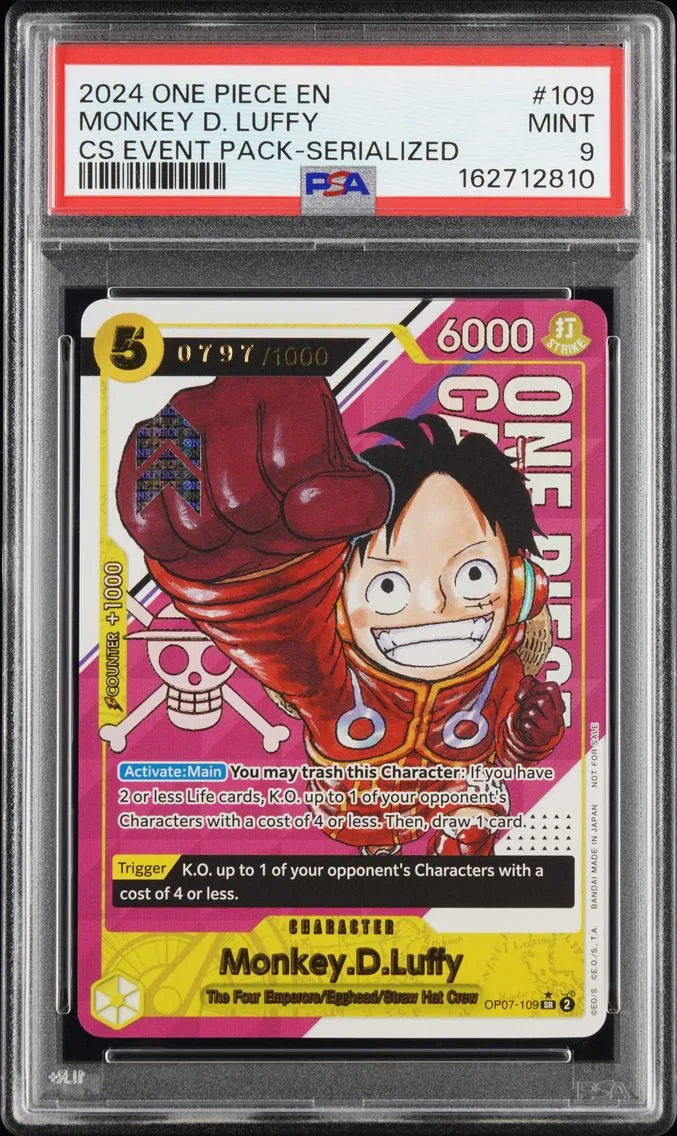 2024 #109 Monkey D. Luffy PSA 9