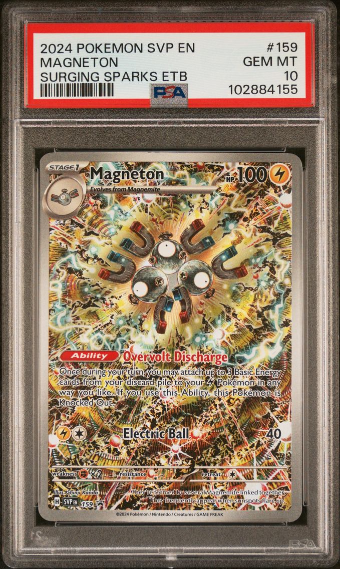 2024 #159 Magneton PSA 10 Svp EN-SV Black Star Promo Pokemon