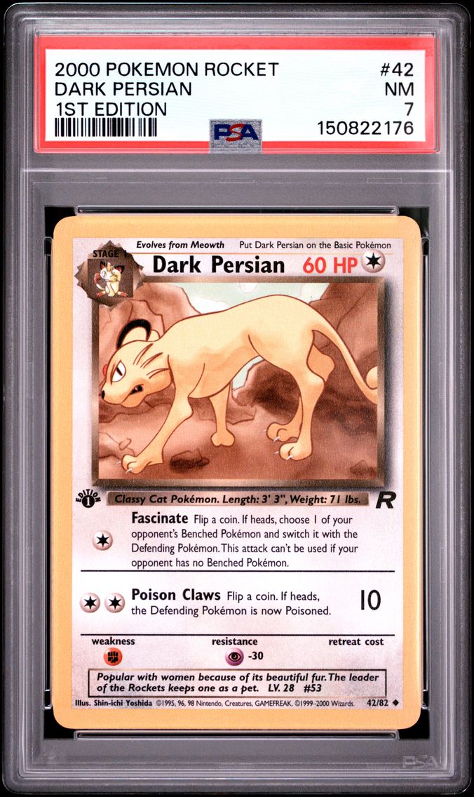2000 #42 Dark Persian 1st Edition PSA 7 Rocket