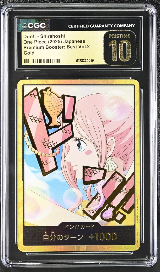 2025 #NA Don!! - Shirahoshi CGC 10 Pristine Premium Booster: The Best Vol.2 (PRB-02) - Japanese