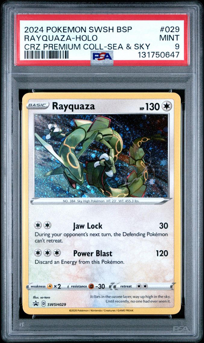 2024 #029 Rayquaza-Holo PSA 9 Swsh Black Star Promo