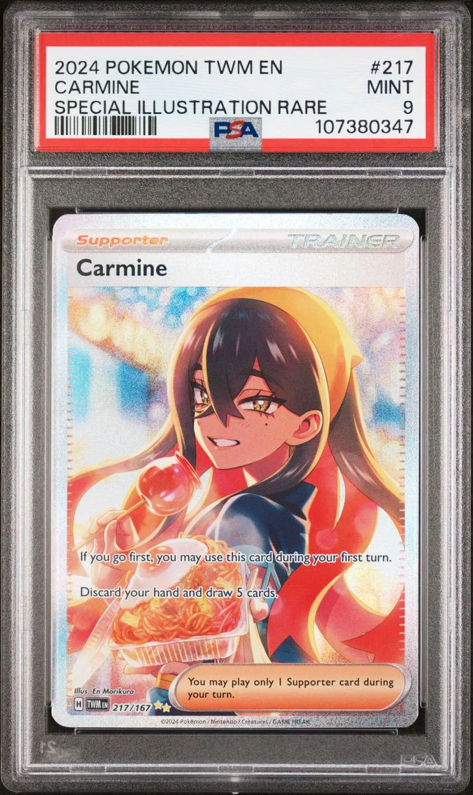 2024 #217 Carmine PSA 9 Twm EN-Twilight Masquerade Pokemon