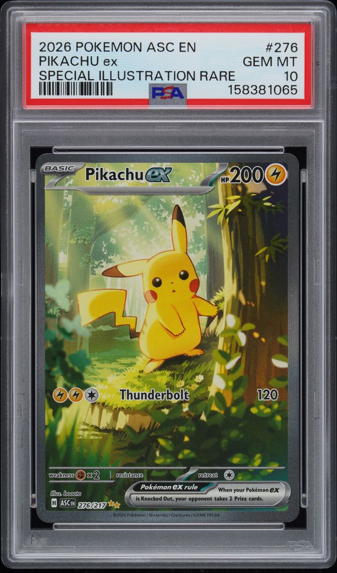 2026 #276 Pikachu EX PSA 10 Asc EN-Ascended Heroes
