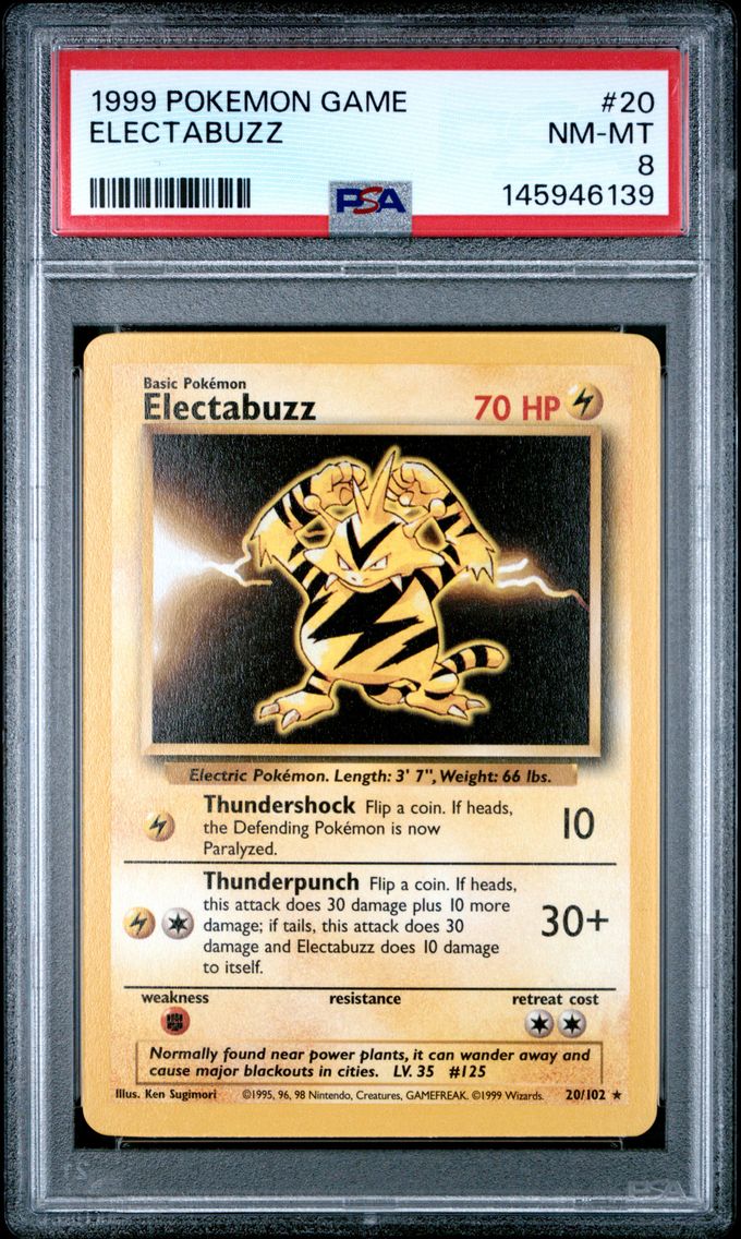 1999 #20 Electabuzz PSA 8 Game