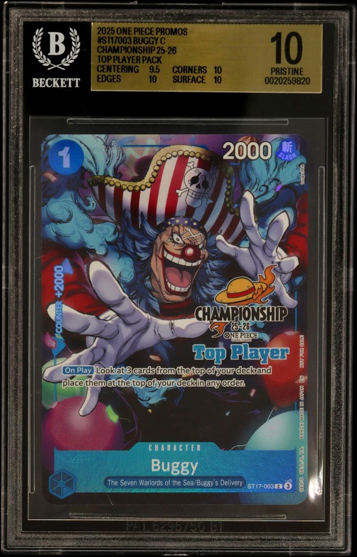 2025 #ST17003 Buggy C/(Championship 25-26 Top Player Pack) BGS 10 One Piece Card Game Promos