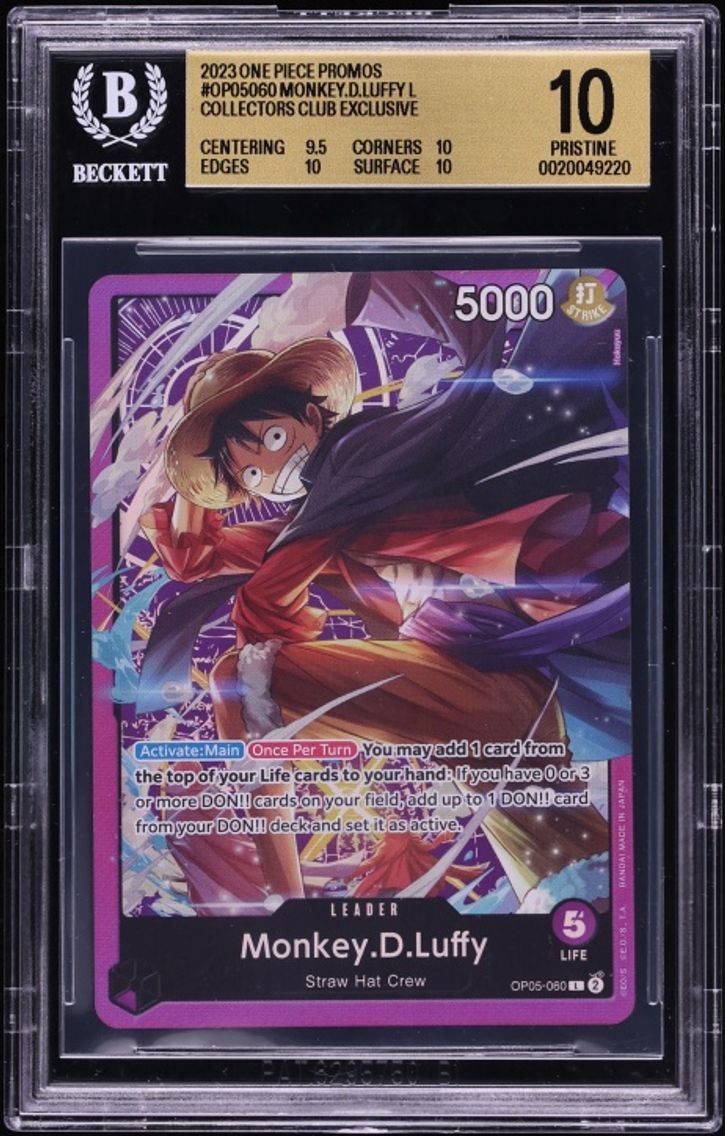 2024 #OP05060 Monkey D Luffy Sound Loader Vol 1 BGS 10 One Piece Promos