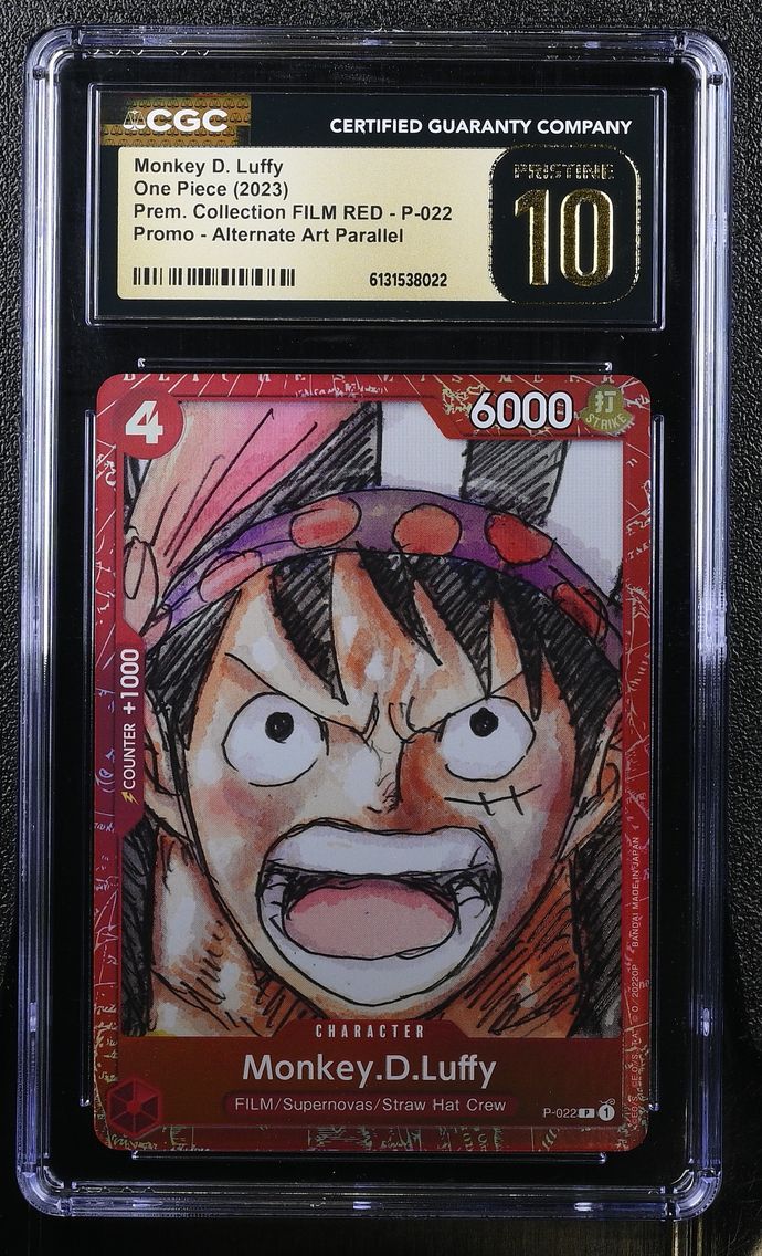 2023 #P-022 Monkey D. Luffy CGC 10 Pristine Premium Collection FILM RED (Foil) - English