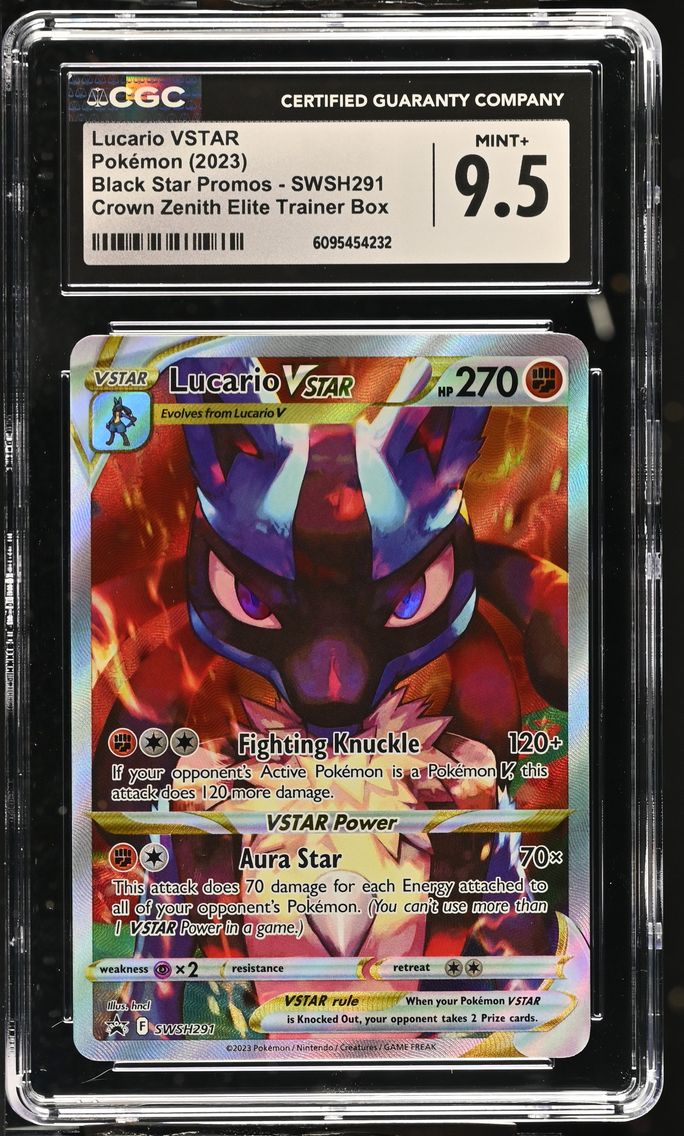2023 #SWSH291 Lucario VSTAR CGC 9.5 Black Star Promos - Sword & Shield - English