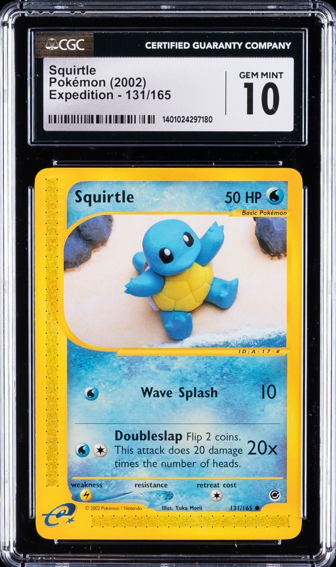 2002 #131 Squirtle CGC 10 Gem Mint Pokemon | Expedition