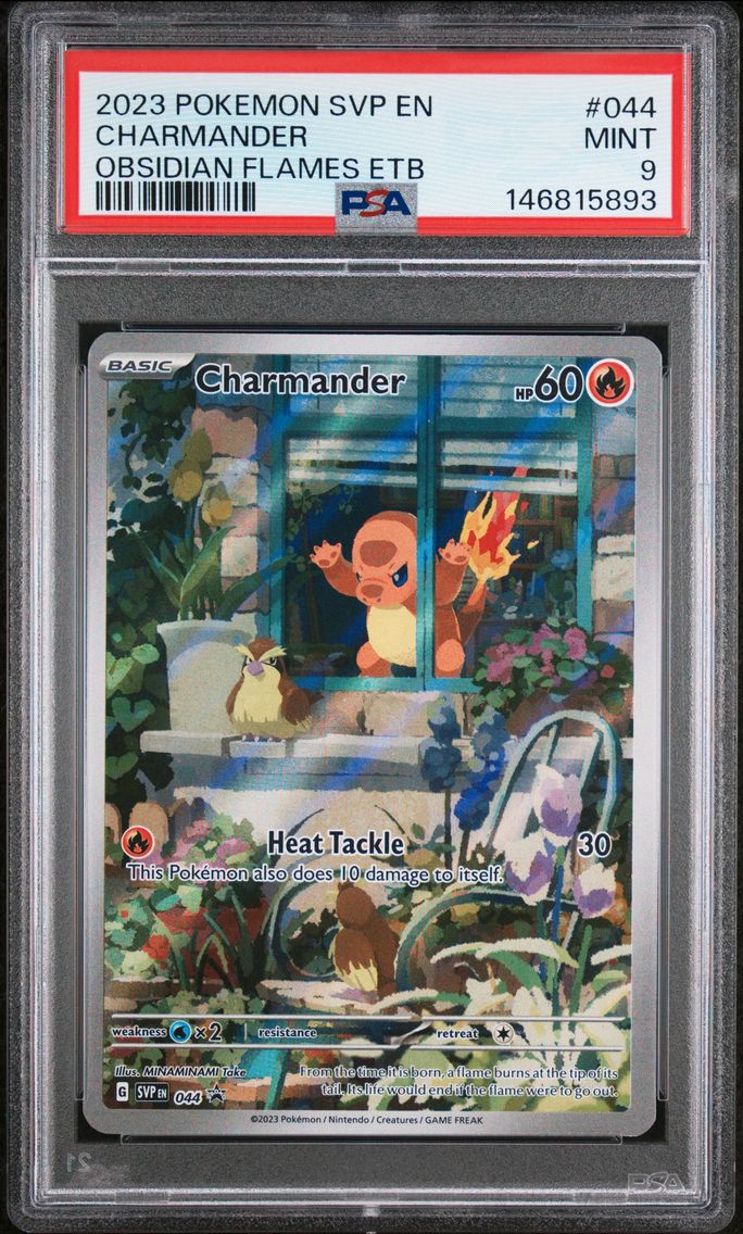 2023 #044 Charmander PSA 9 Svp EN-SV Black Star Promo