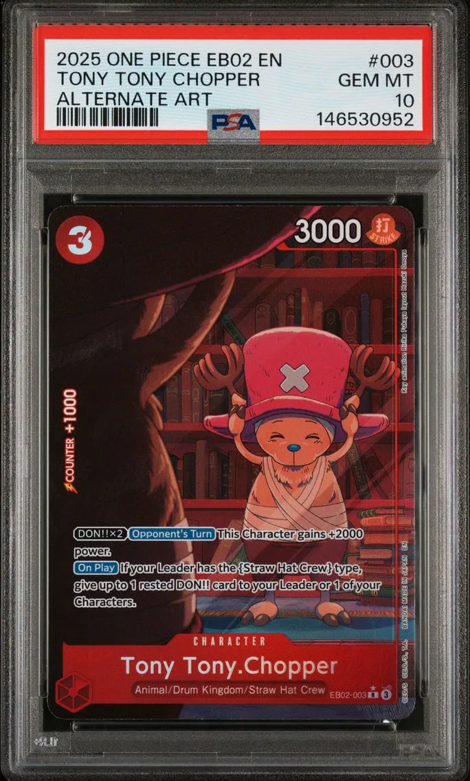 2025 #003 Tony Tony Chopper PSA 10 One Piece EB02-Extra Booster -Anime 25th Collection-