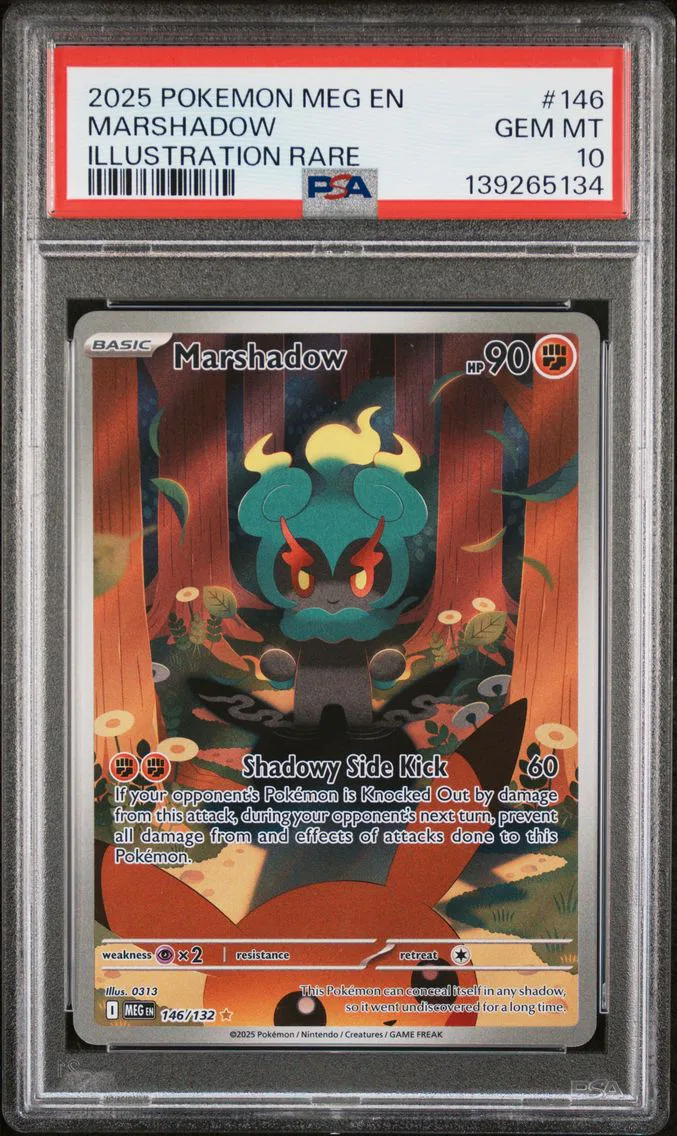 2025 #146 Marshadow PSA 10 Meg EN-Mega Evolution