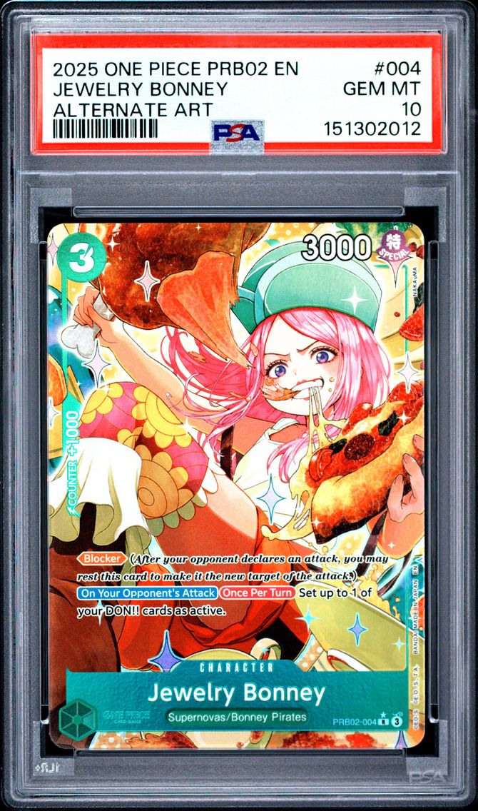 2025 #004 Jewelry Bonney PSA 10 One Piece PRB02-Premium Booster -One Piece Card the Best- Vol.2