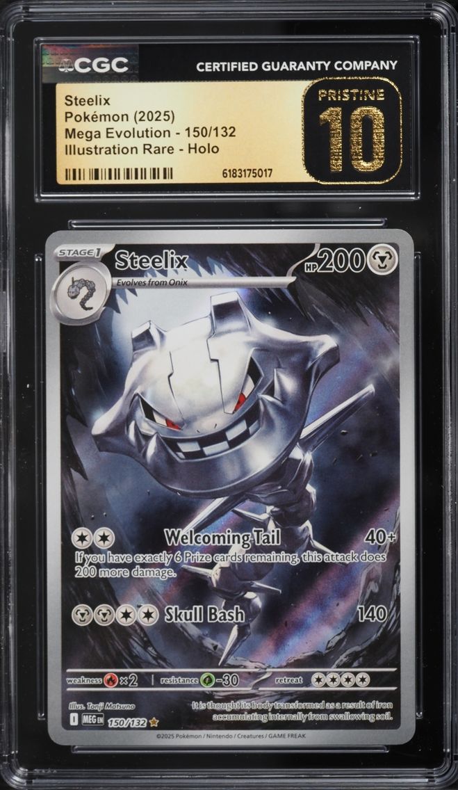 2025 #150 Steelix CGC 10 Pokemon Mega Evolution IR