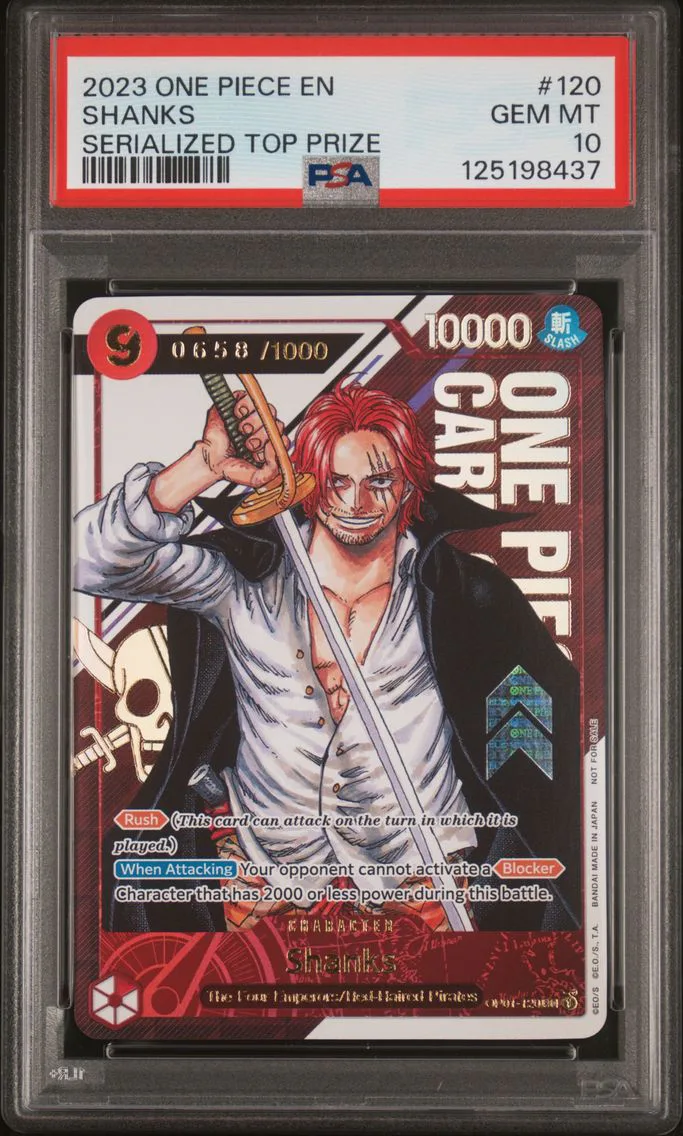 2023 #120 Shanks PSA 10 One Piec