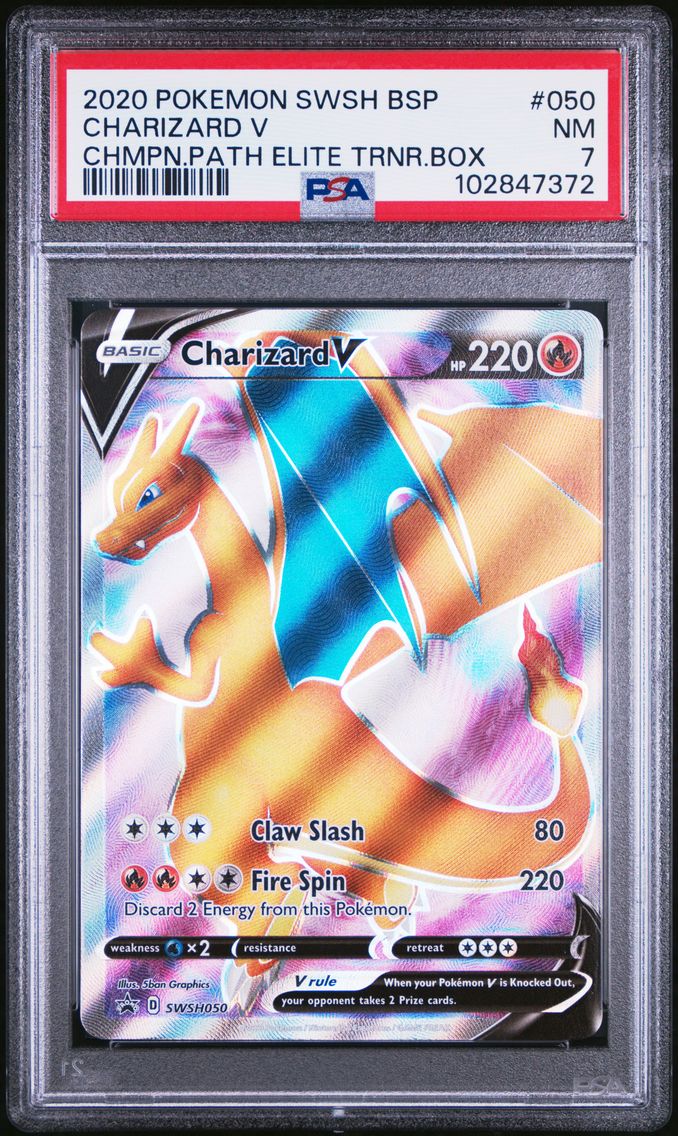 2020 #050 Charizard V PSA 7 Swsh Black Star Promo