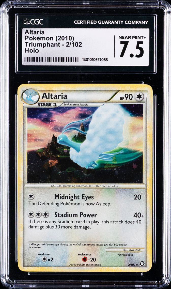 2010 #2 Altaria CGC 7.5 Triumphant - English Pokemon