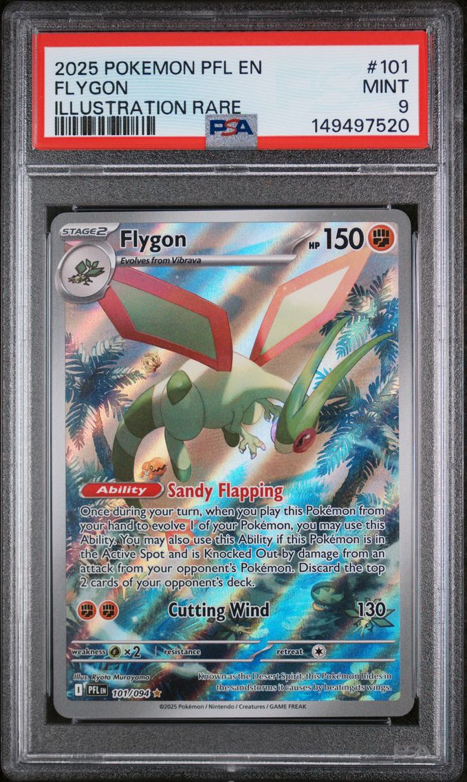 2025 #101 Flygon PSA 9 Pfl EN-Phantasmal Flames