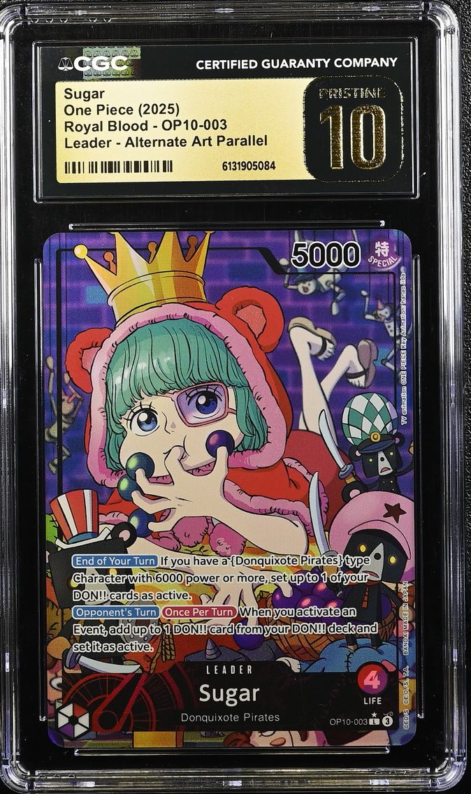 2025 #OP10-003 Sugar CGC 10 Pristine Royal Blood (OP10) - English