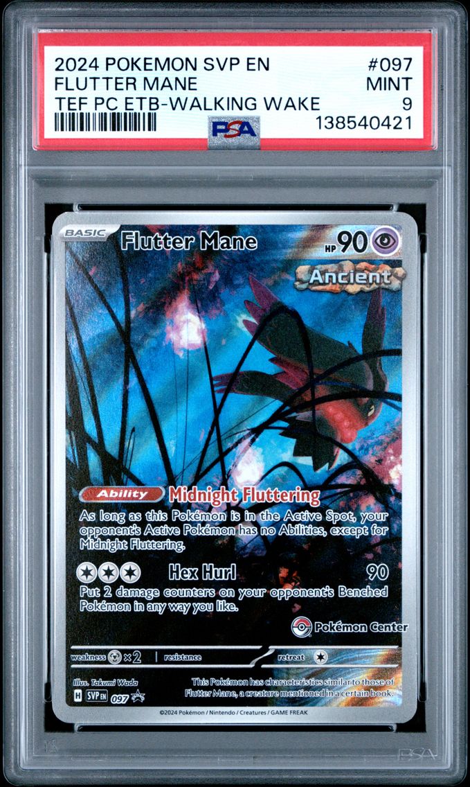 2024 #097 Flutter Mane PSA 9 Svp EN-SV Black Star Promo