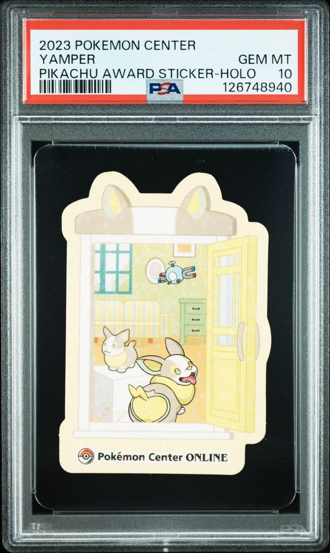 2023 #NA Yamper PSA 10 Center Pikachu Award Delivery! Sticker Pokemon