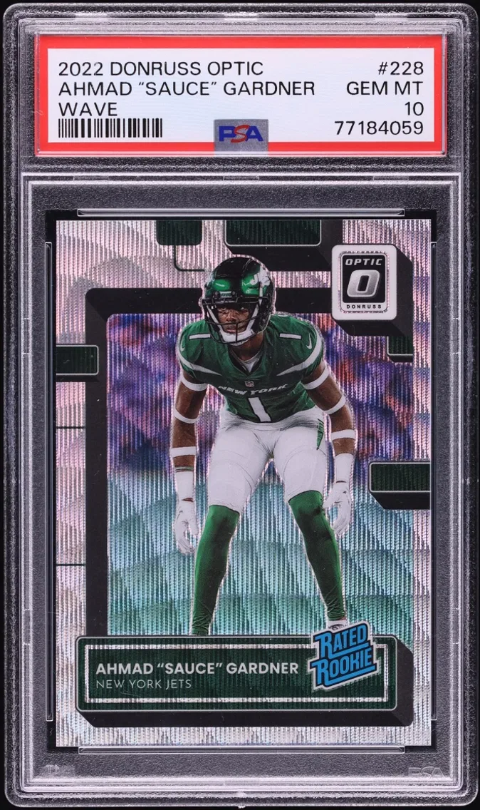 2022 #228 Donruss Optic Wave Sauce Gardner ROOKIE /300 GEM MINT PSA 10