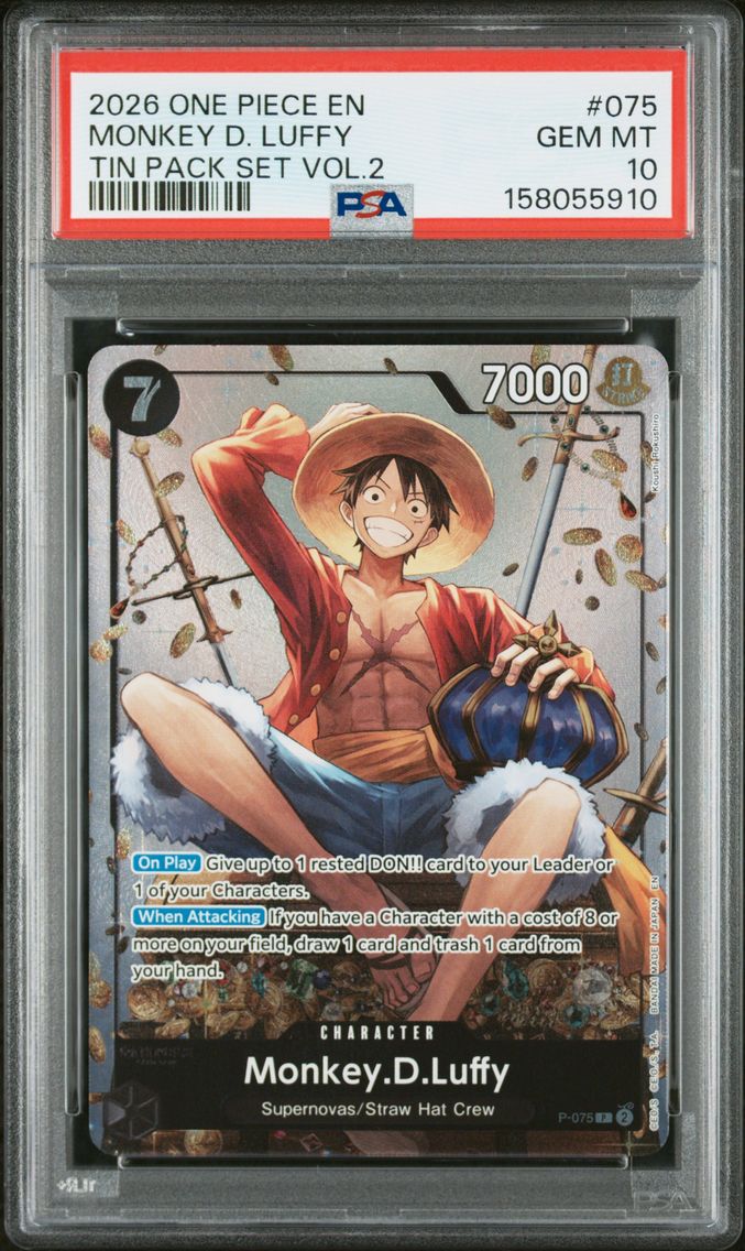 2026 #075 Monkey D. Luffy PSA 10 One Piece Promos