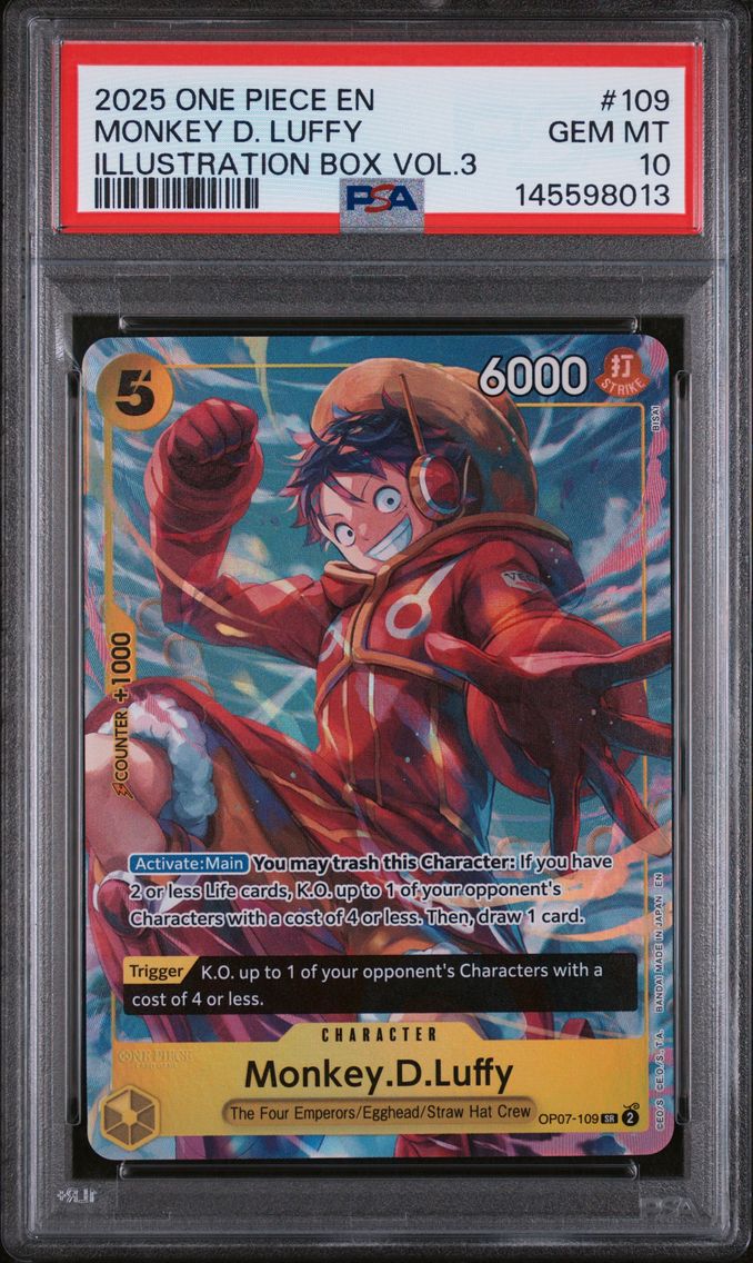 2025 #109 Monkey D. Luffy PSA 10 One Piece Promos