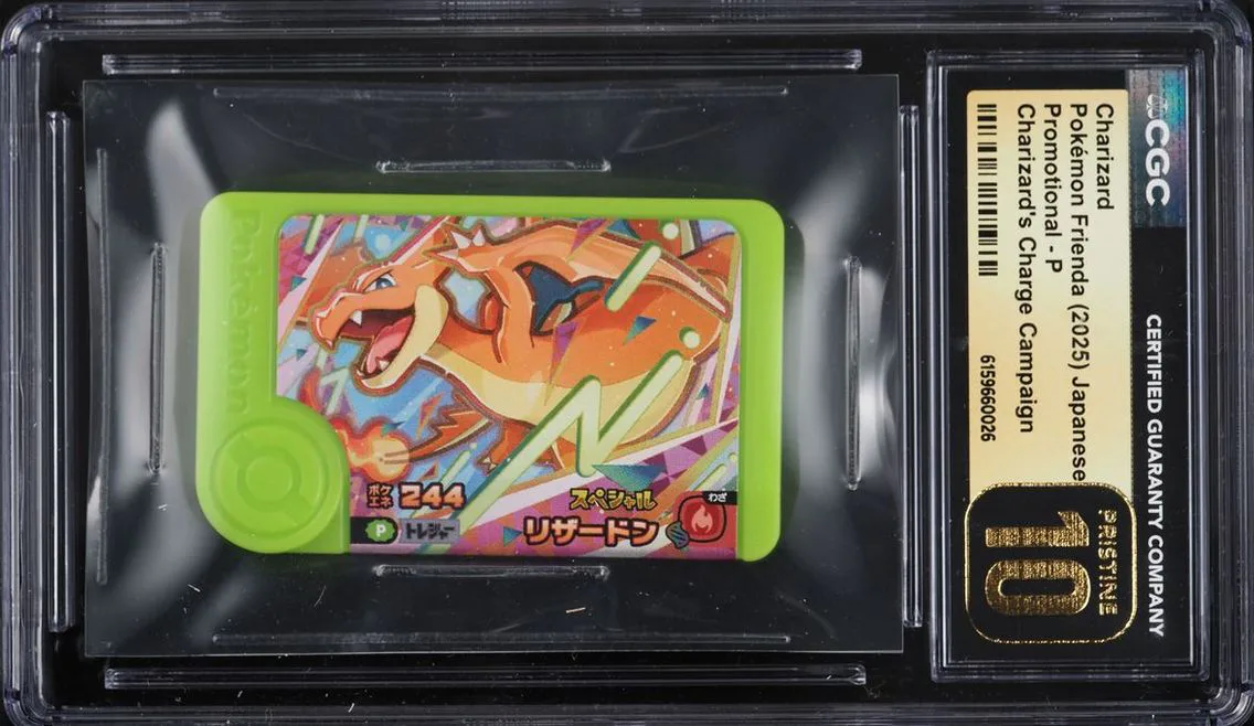 2025 Pokemon Japanese Frienda Promo Charge Campaign Charizard #P CGC 10 PRISTINE