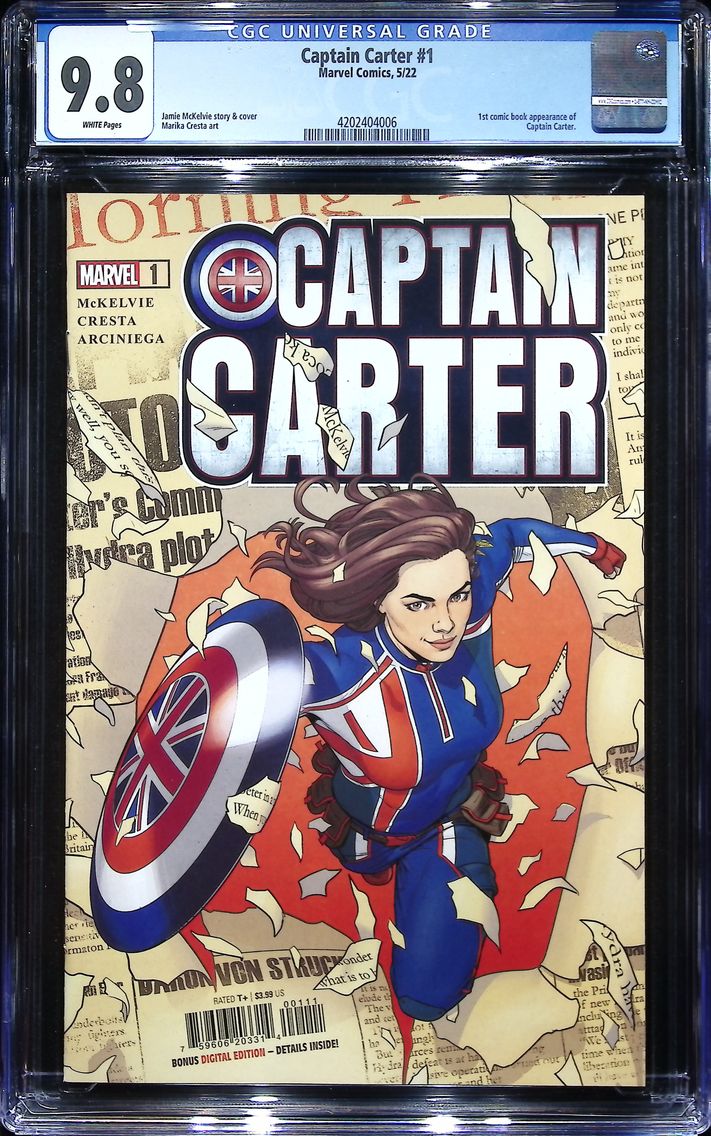 2022 Captain Carter #1 CGC 9.8 Marvel Comics