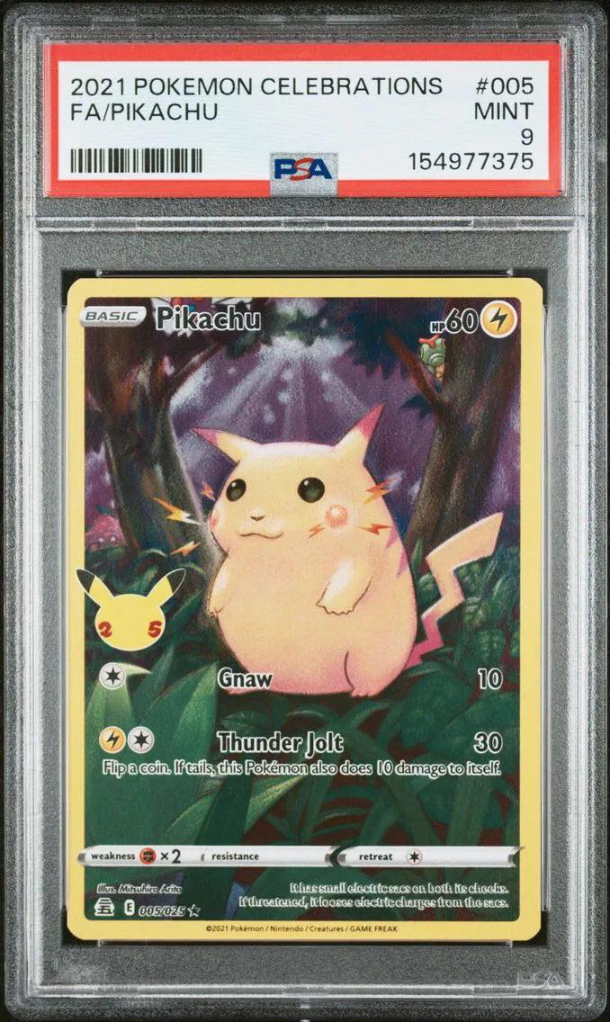 2021 #005 Full Art/Pikachu PSA 9 Celebrations