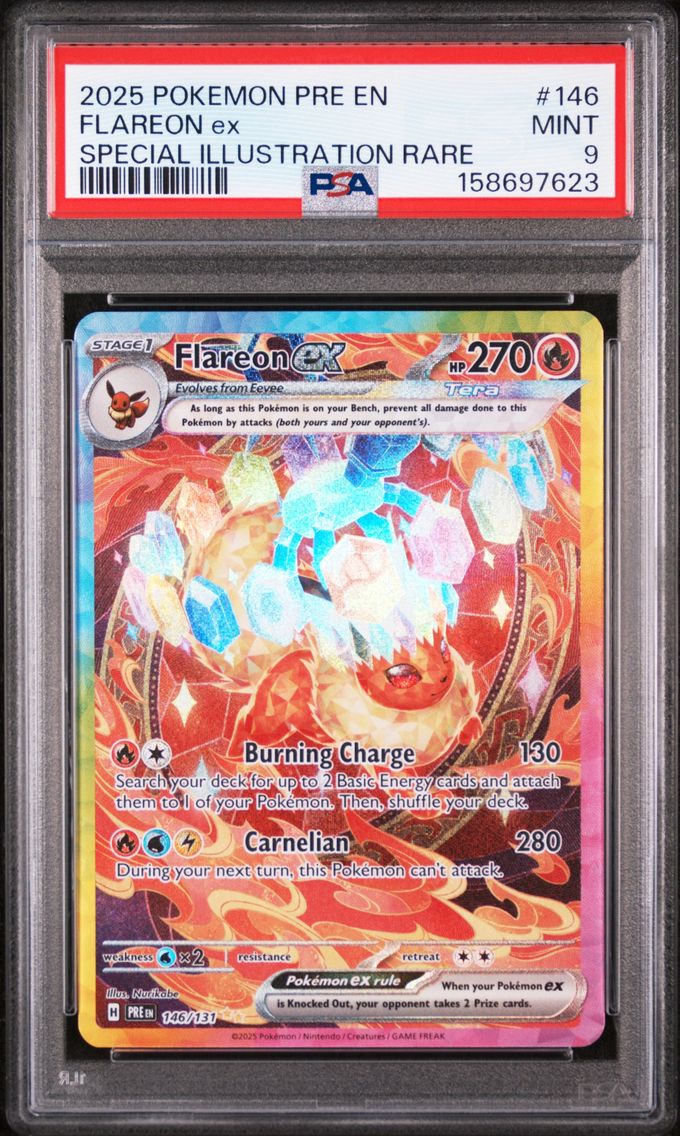 2025 #146 Flareon EX PSA 9 Pre EN-Prismatic Evolutions