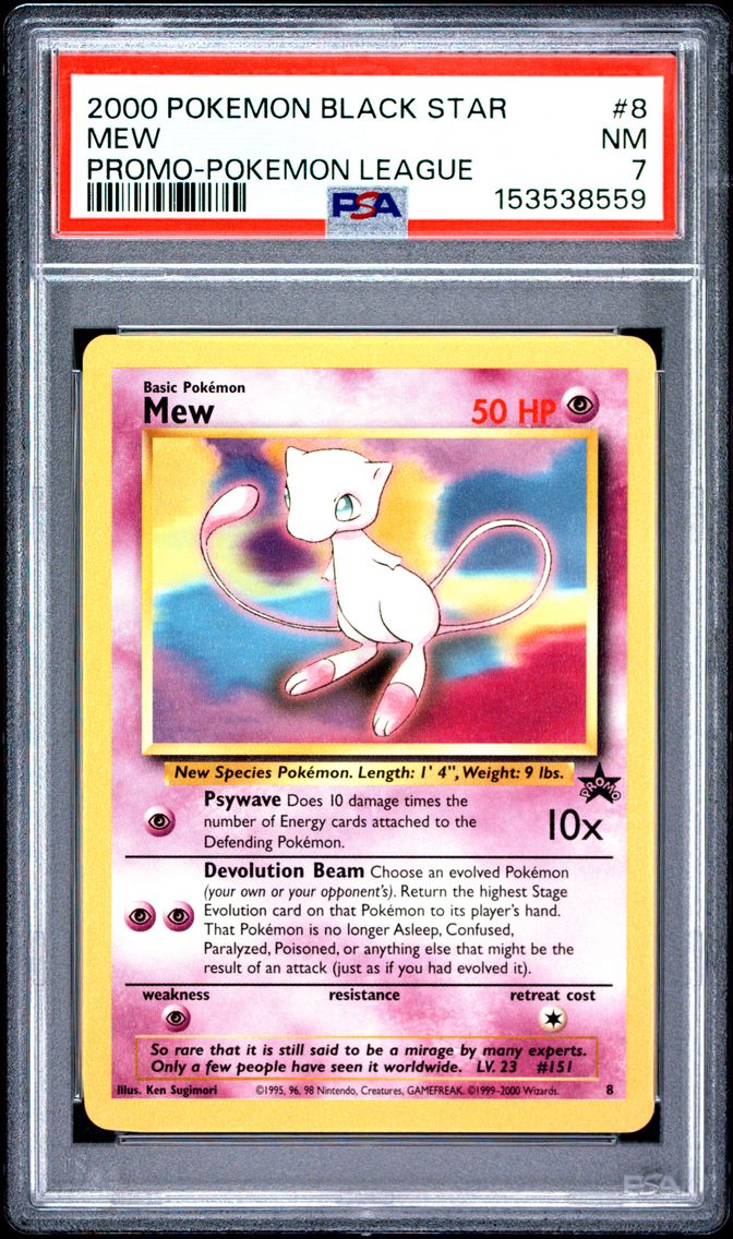 2000 #8 Mew PSA 7 Promo Black Star
